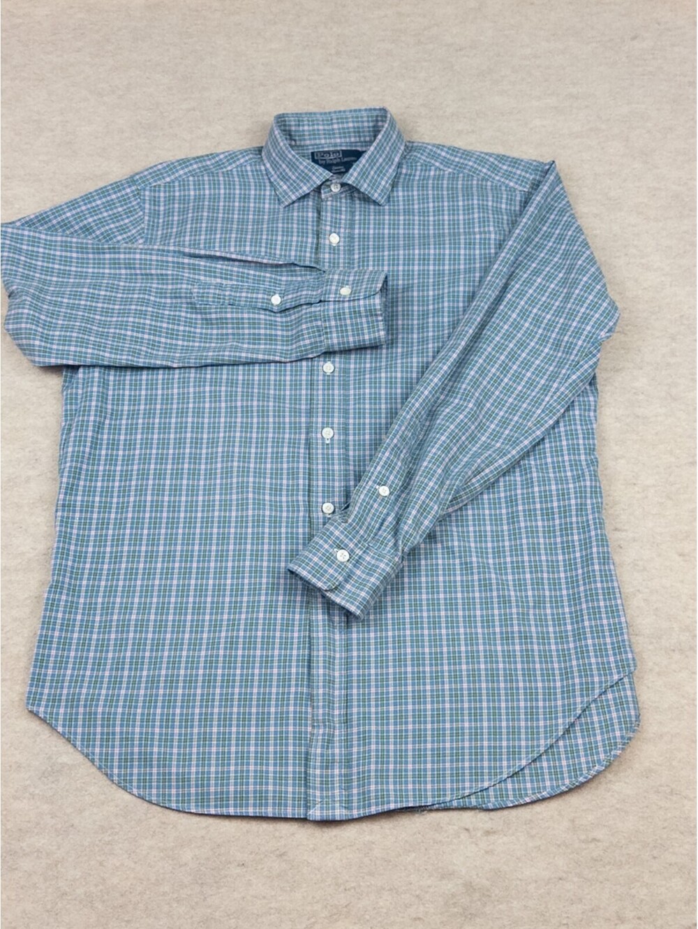 Polo by Ralph Lauren Stanton Classic Fit Long Sleeve Plaid Shirt Large